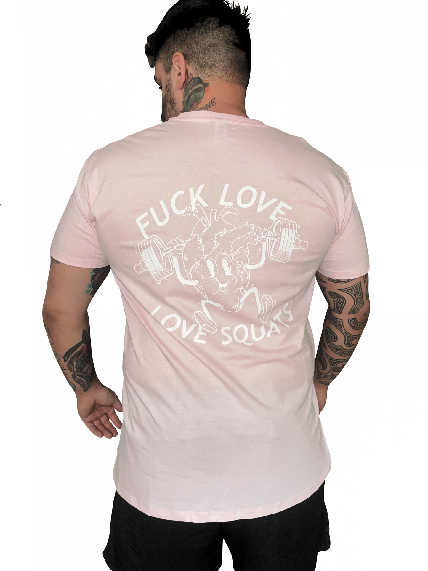 Camiseta "F*UCK LOVE, LOVE SQUATS" Pink Edition