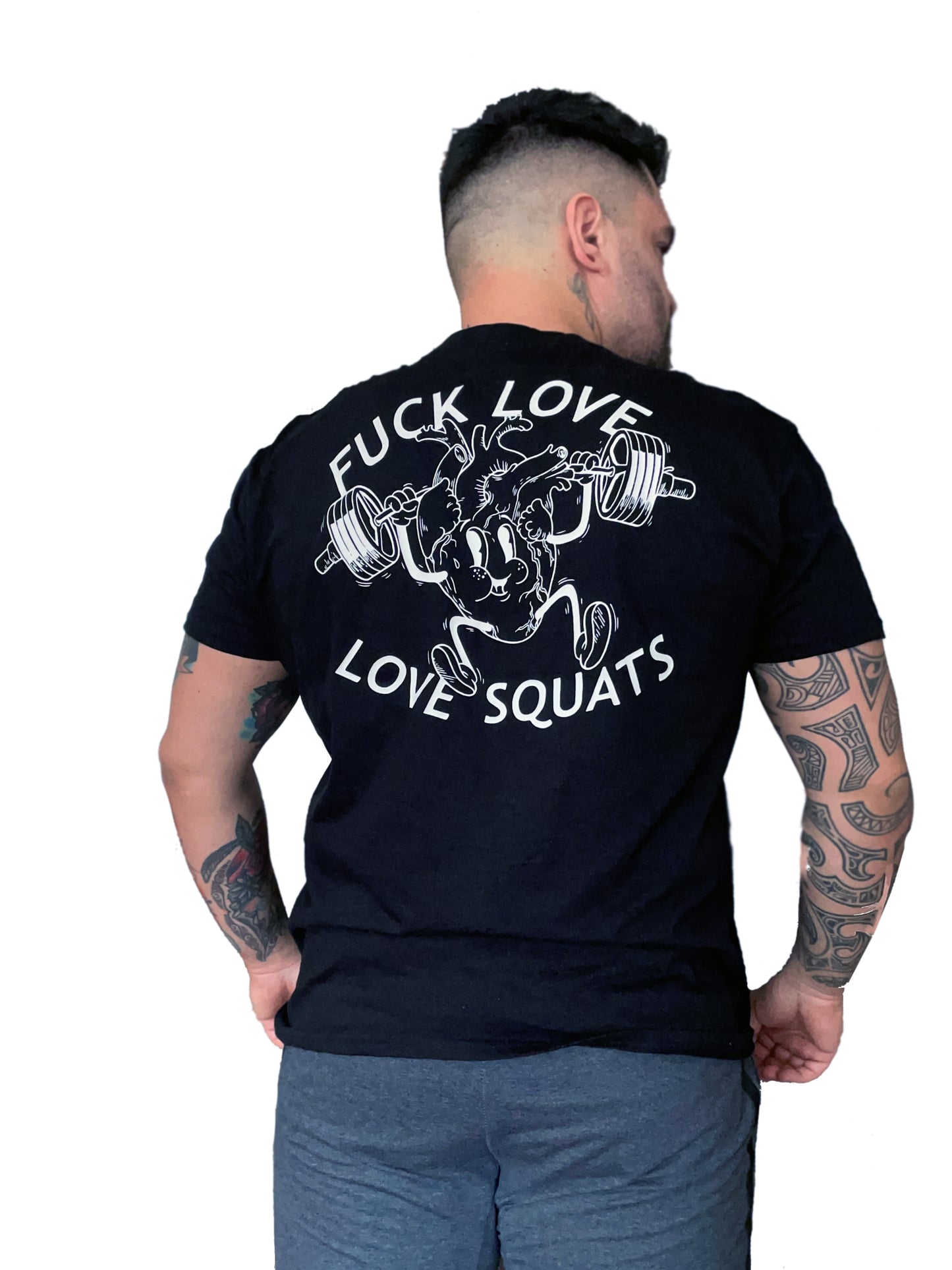 Camiseta "F*UCK LOVE, LOVE SQUATS" Black Edition