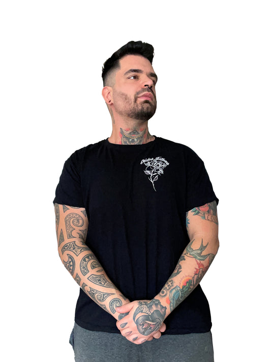 Camiseta Guidus Tattooer Rose Black Limited Edition